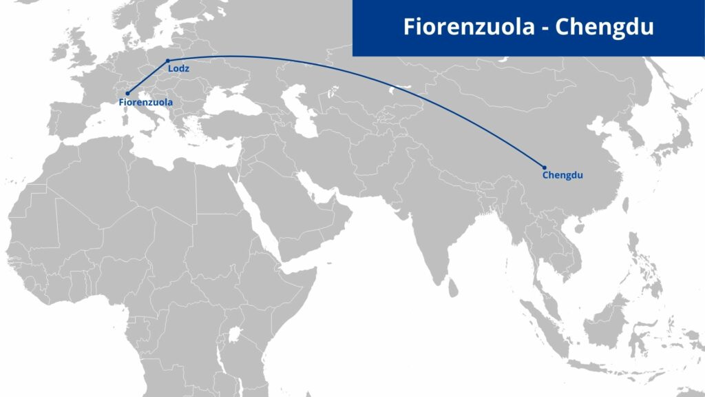 FIORENZUOLA LODZ CHENGDU Treno merci